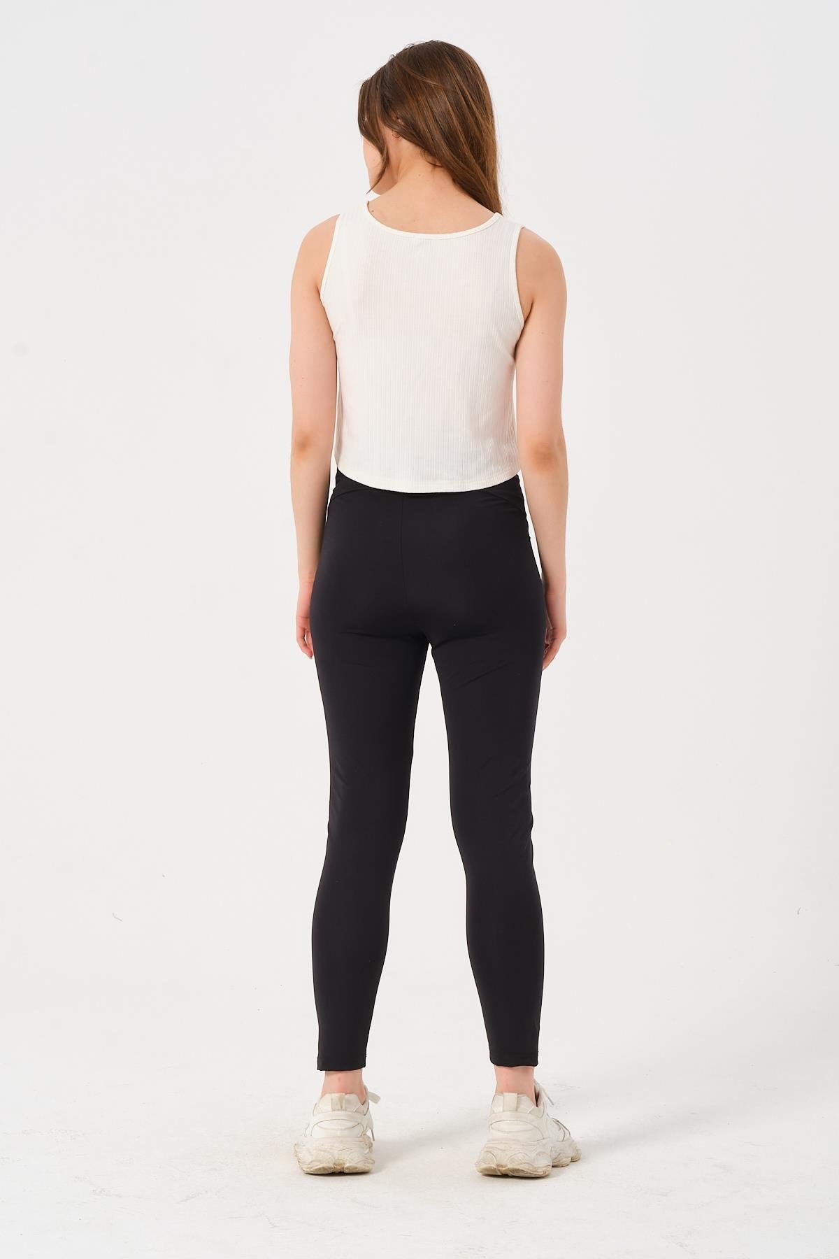 Maternity Waist Adjustable Recovery Stretch Leggings Black