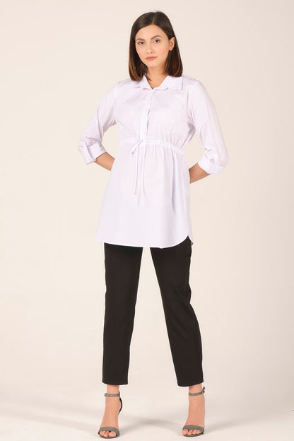Busa Maternity Waist Elastic Shirt