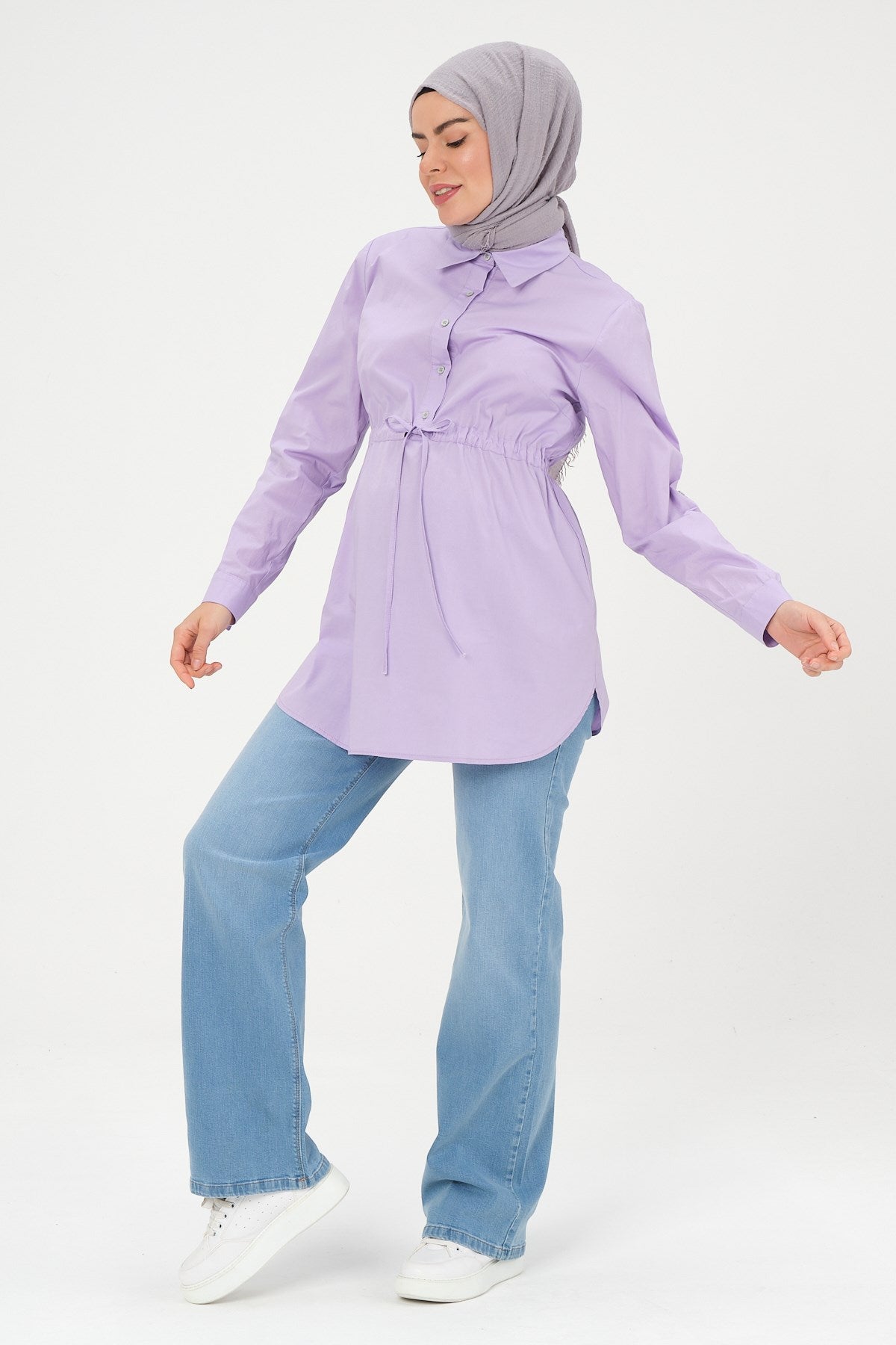 Busa Maternity Waist Elastic Shirt