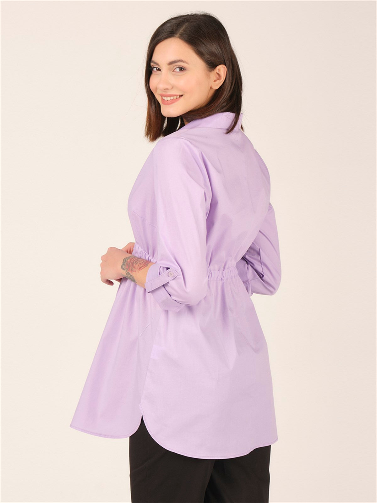 Busa Maternity Waist Elastic Shirt
